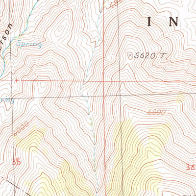 United States Geological Survey Pah Rah Mountain, NV (1985, 24000-Scale) digital map