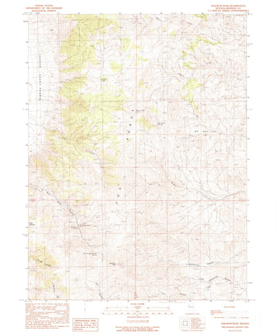 United States Geological Survey Pah-Rum Peak, NV (1990, 24000-Scale) digital map