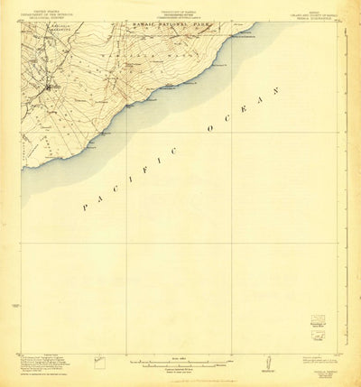 United States Geological Survey Pahala, HI (1923, 62500-Scale) digital map