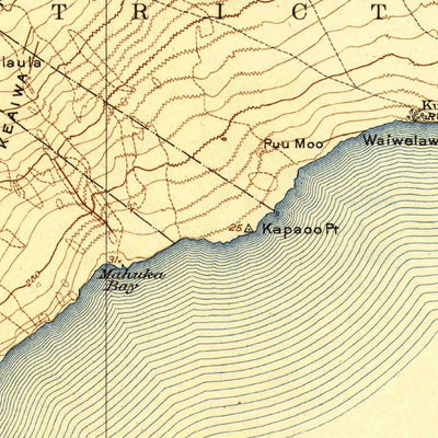 United States Geological Survey Pahala, HI (1923, 62500-Scale) digital map