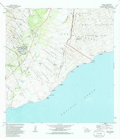 United States Geological Survey Pahala, HI (1981, 24000-Scale) digital map