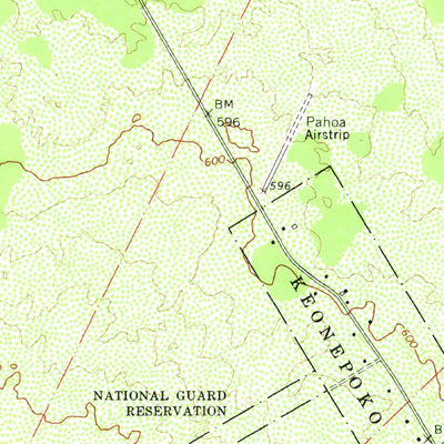 United States Geological Survey Pahoa North, HI (1965, 24000-Scale) digital map