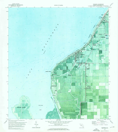 United States Geological Survey Pahokee, FL (1970, 24000-Scale) digital map
