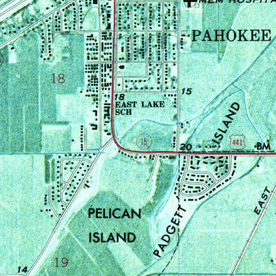 United States Geological Survey Pahokee, FL (1970, 24000-Scale) digital map