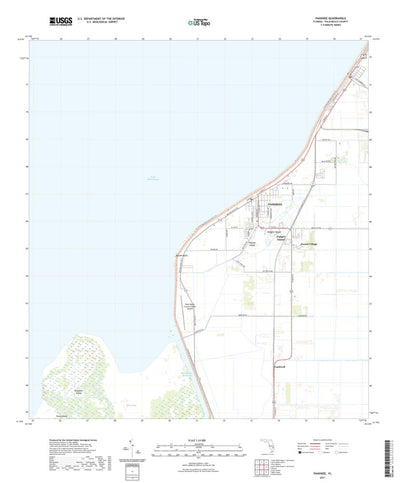United States Geological Survey Pahokee, FL (2021, 24000-Scale) digital map