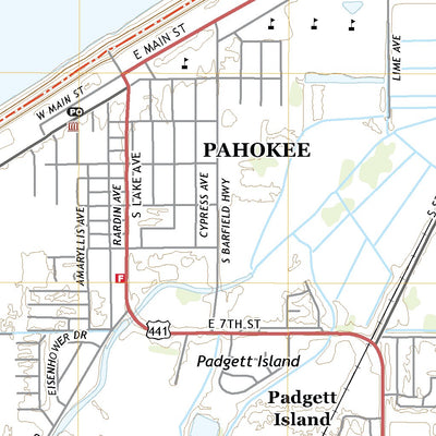 United States Geological Survey Pahokee, FL (2021, 24000-Scale) digital map