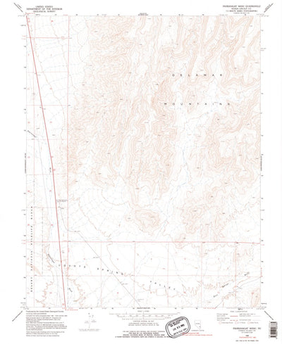 United States Geological Survey Pahranagat Wash, NV (1969, 24000-Scale) digital map