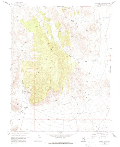 United States Geological Survey Pahroc Spring, NV (1970, 24000-Scale) digital map