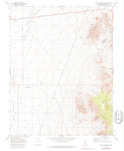 United States Geological Survey Pahroc Spring SE, NV (1970, 24000-Scale) digital map