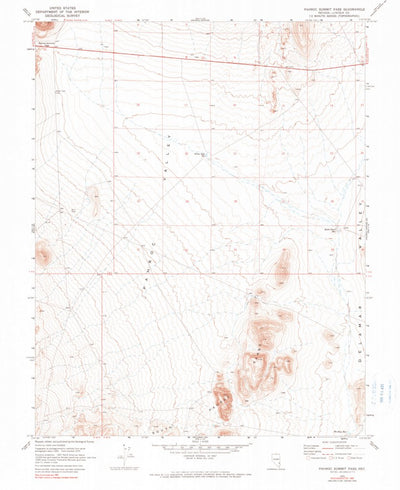 United States Geological Survey Pahroc Summit Pass, NV (1970, 24000-Scale) digital map