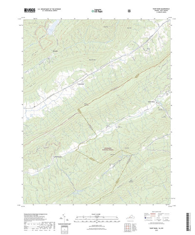 United States Geological Survey Paint Bank, VA (2022, 24000-Scale) digital map