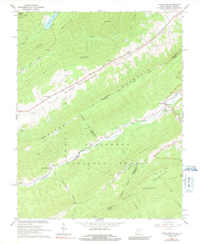 United States Geological Survey Paint Bank, VA-WV (1966, 24000-Scale) digital map