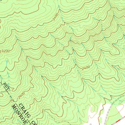 United States Geological Survey Paint Bank, VA-WV (1966, 24000-Scale) digital map