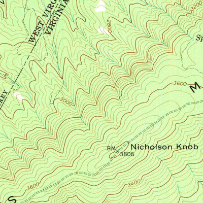 United States Geological Survey Paint Bank, VA-WV (1966, 24000-Scale) digital map