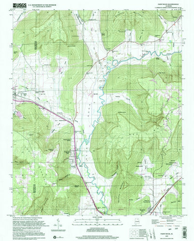United States Geological Survey Paint Rock, AL (1997, 24000-Scale) digital map