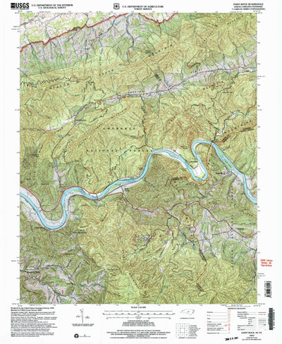 United States Geological Survey Paint Rock, NC-TN (2003, 24000-Scale) digital map