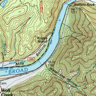 United States Geological Survey Paint Rock, NC-TN (2003, 24000-Scale) digital map