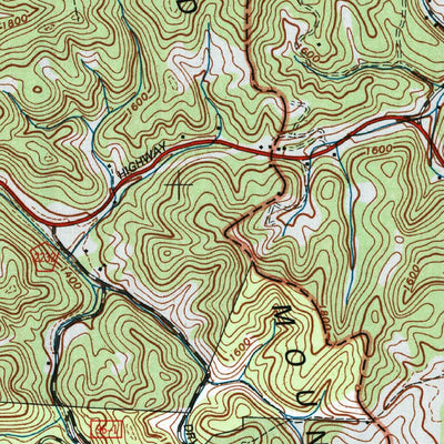 United States Geological Survey Paint Rock, NC-TN (2003, 24000-Scale) digital map