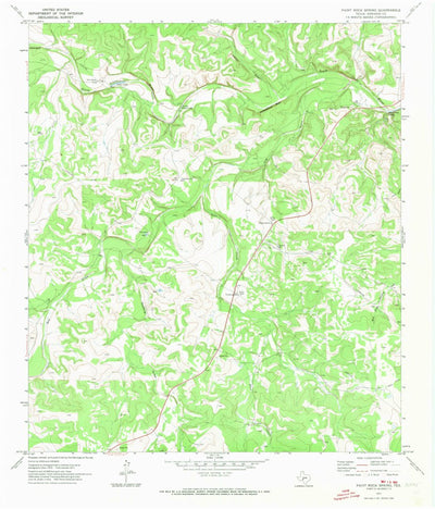 United States Geological Survey Paint Rock Spring, TX (1971, 24000-Scale) digital map