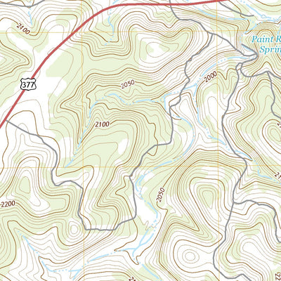 United States Geological Survey Paint Rock Spring, TX (2022, 24000-Scale) digital map