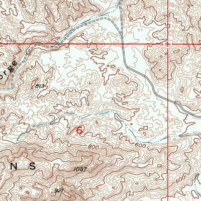 United States Geological Survey Painted Gorge, CA (1957, 24000-Scale) digital map