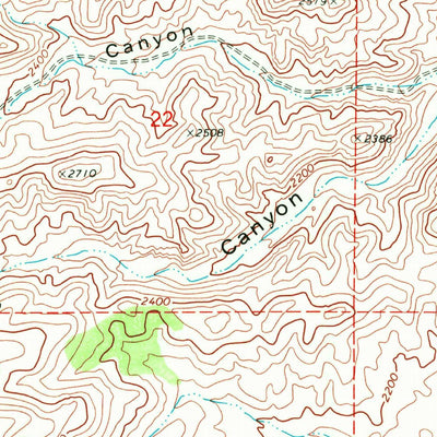 United States Geological Survey Painted Hills, OR (1968, 24000-Scale) digital map