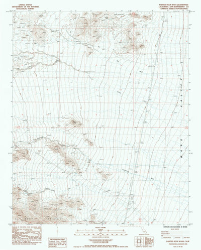 United States Geological Survey Painted Rock Wash, CA (1985, 24000-Scale) digital map