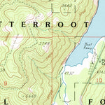 United States Geological Survey Painted Rocks Lake, MT (1991, 24000-Scale) digital map