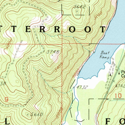 United States Geological Survey Painted Rocks Lake, MT (1991, 24000-Scale) digital map