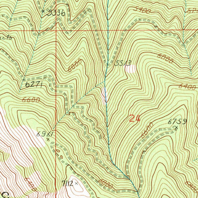 United States Geological Survey Painted Rocks Lake, MT (1991, 24000-Scale) digital map