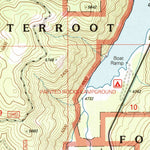 United States Geological Survey Painted Rocks Lake, MT (1998, 24000-Scale) digital map