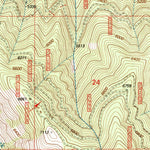 United States Geological Survey Painted Rocks Lake, MT (1998, 24000-Scale) digital map