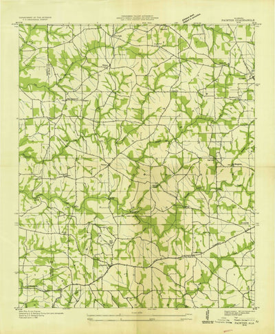 United States Geological Survey Painter, AL (1936, 24000-Scale) digital map