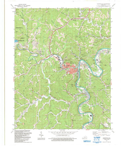 United States Geological Survey Paintsville, KY (1992, 24000-Scale) digital map
