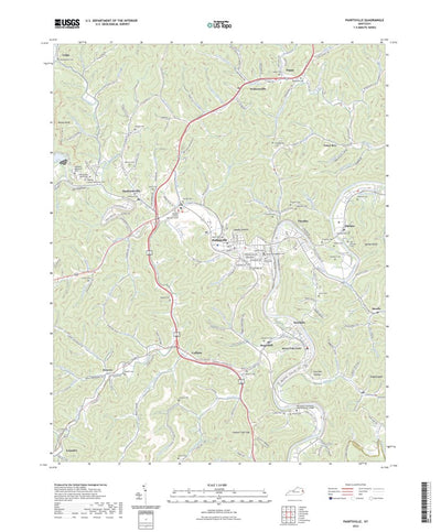 United States Geological Survey Paintsville, KY (2022, 24000-Scale) digital map