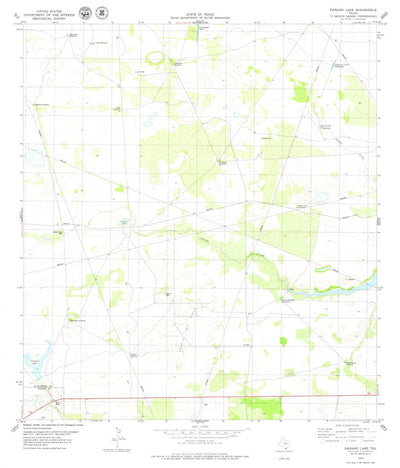 United States Geological Survey Paisano Lake, TX (1979, 24000-Scale) digital map