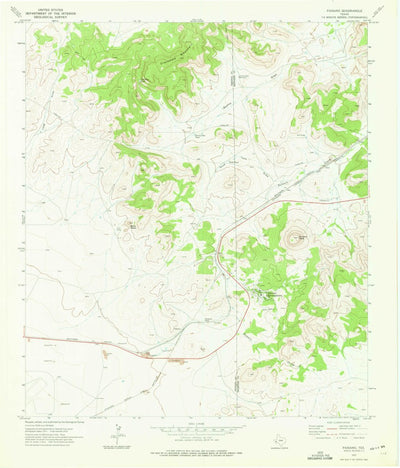 United States Geological Survey Paisano, TX (1972, 24000-Scale) digital map