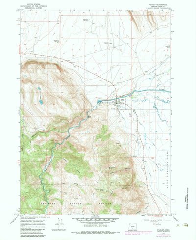 United States Geological Survey Paisley, OR (1966, 24000-Scale) digital map