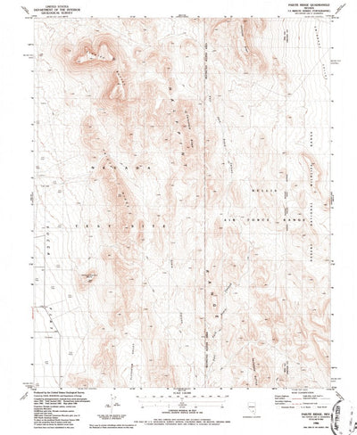 United States Geological Survey Paiute Ridge, NV (1986, 24000-Scale) digital map
