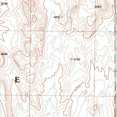 United States Geological Survey Paiute Ridge, NV (1986, 24000-Scale) digital map