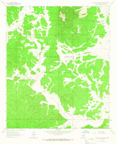 United States Geological Survey Pajarita Mountain, NM (1963, 24000-Scale) digital map
