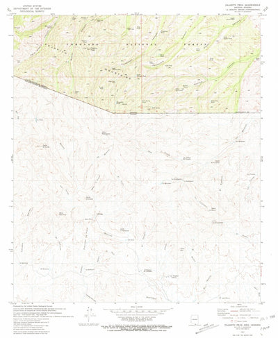 United States Geological Survey Pajarito Peak, AZ (1981, 24000-Scale) digital map
