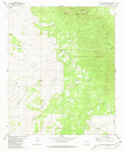 United States Geological Survey Pajaro Canyon, NM (1981, 24000-Scale) digital map