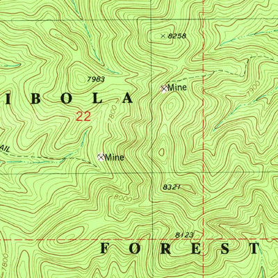 United States Geological Survey Pajaro Canyon, NM (1981, 24000-Scale) digital map