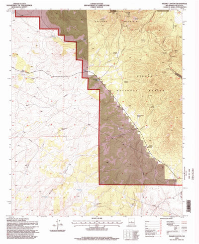 United States Geological Survey Pajaro Canyon, NM (1995, 24000-Scale) digital map