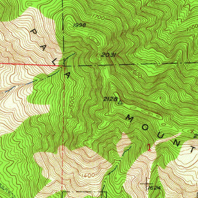United States Geological Survey Pala, CA (1949, 24000-Scale) digital map