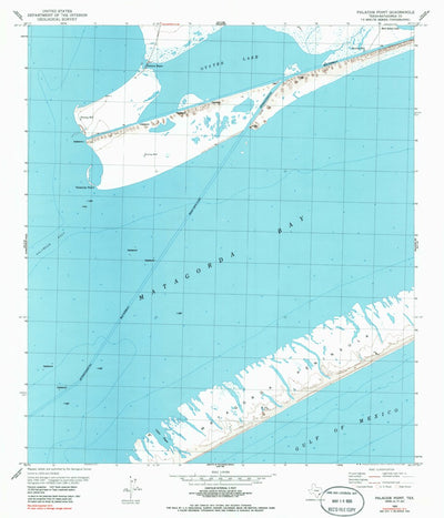 United States Geological Survey Palacios Point, TX (1952, 24000-Scale) digital map