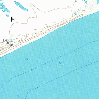 United States Geological Survey Palacios SE, TX (1952, 24000-Scale) digital map
