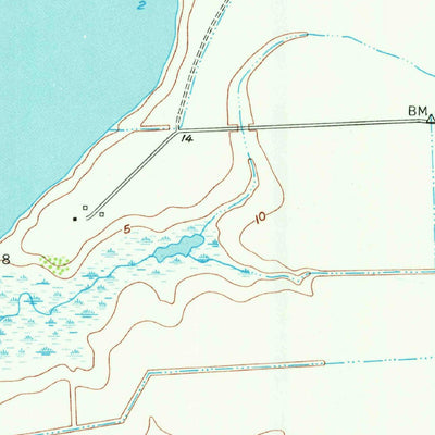 United States Geological Survey Palacios, TX (1952, 24000-Scale) digital map