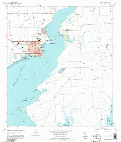 United States Geological Survey Palacios, TX (1995, 24000-Scale) digital map
